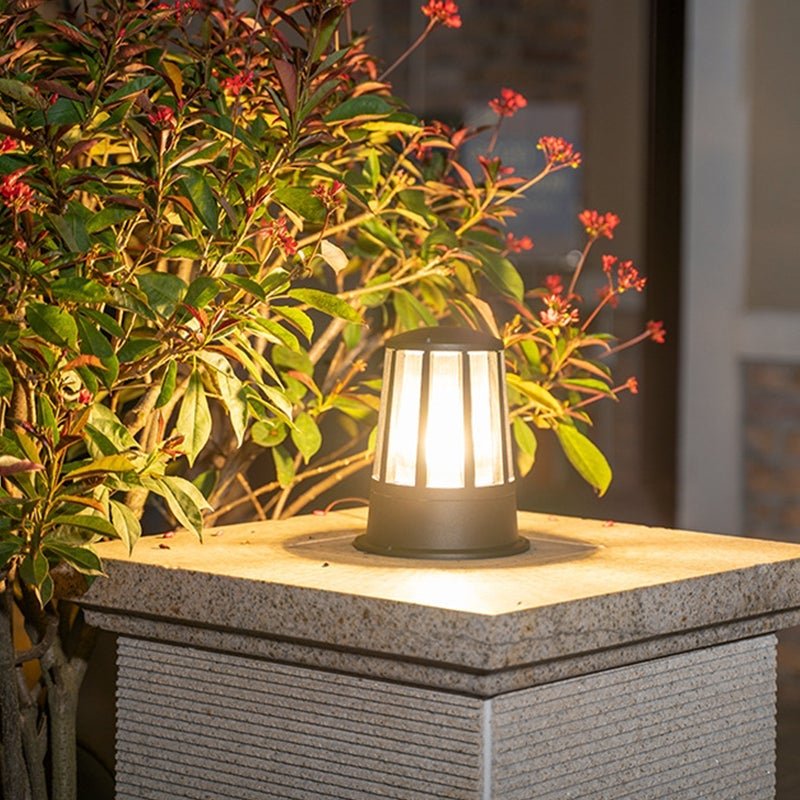 Round Waterproof LED Garden Path Lamp - Elegant Outdoor Lighting