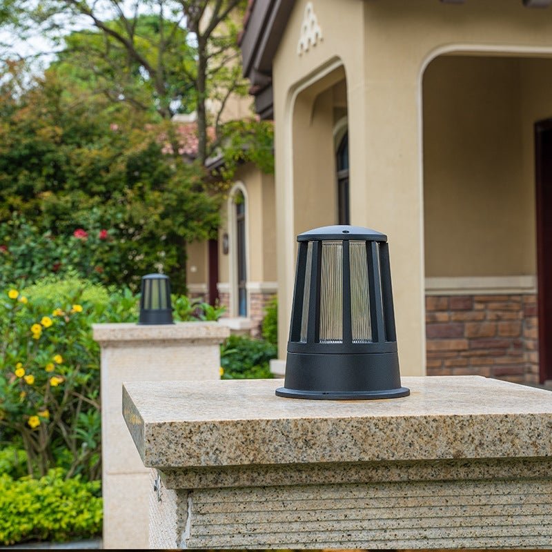 Round Waterproof LED Garden Path Lamp - Elegant Outdoor Lighting