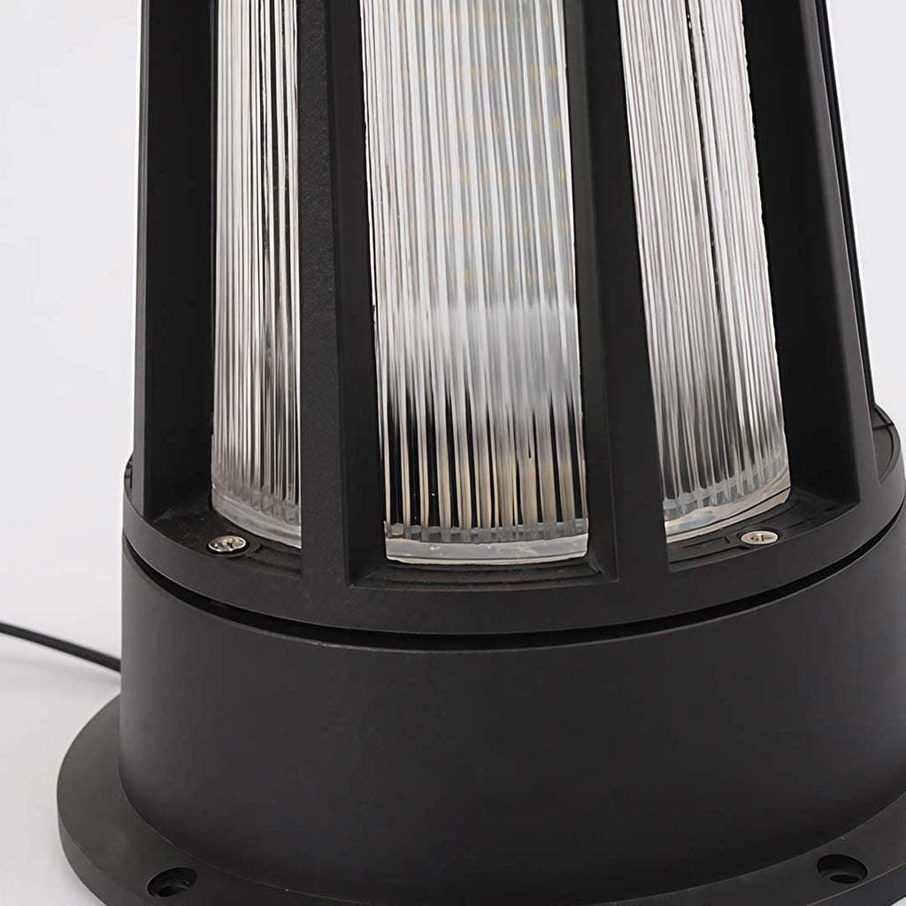 Round Waterproof LED Garden Path Lamp - Elegant Outdoor Lighting