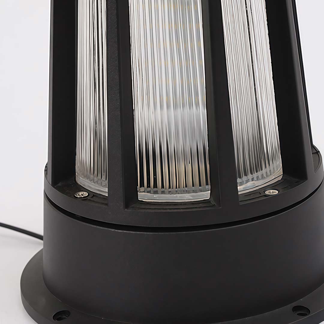 Round Waterproof LED Garden Path Lamp - Elegant Outdoor Lighting
