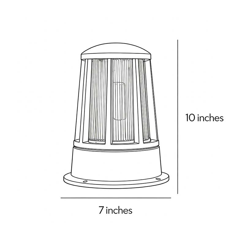 Round Waterproof LED Garden Path Lamp - Elegant Outdoor Lighting