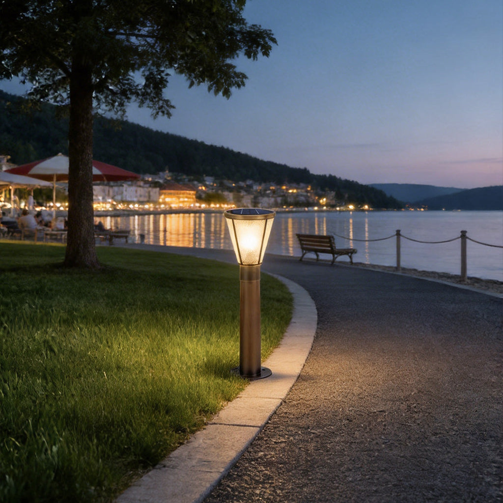 Elegant Copper Waterproof LED Path Lights for Outdoor Garden Lighting
