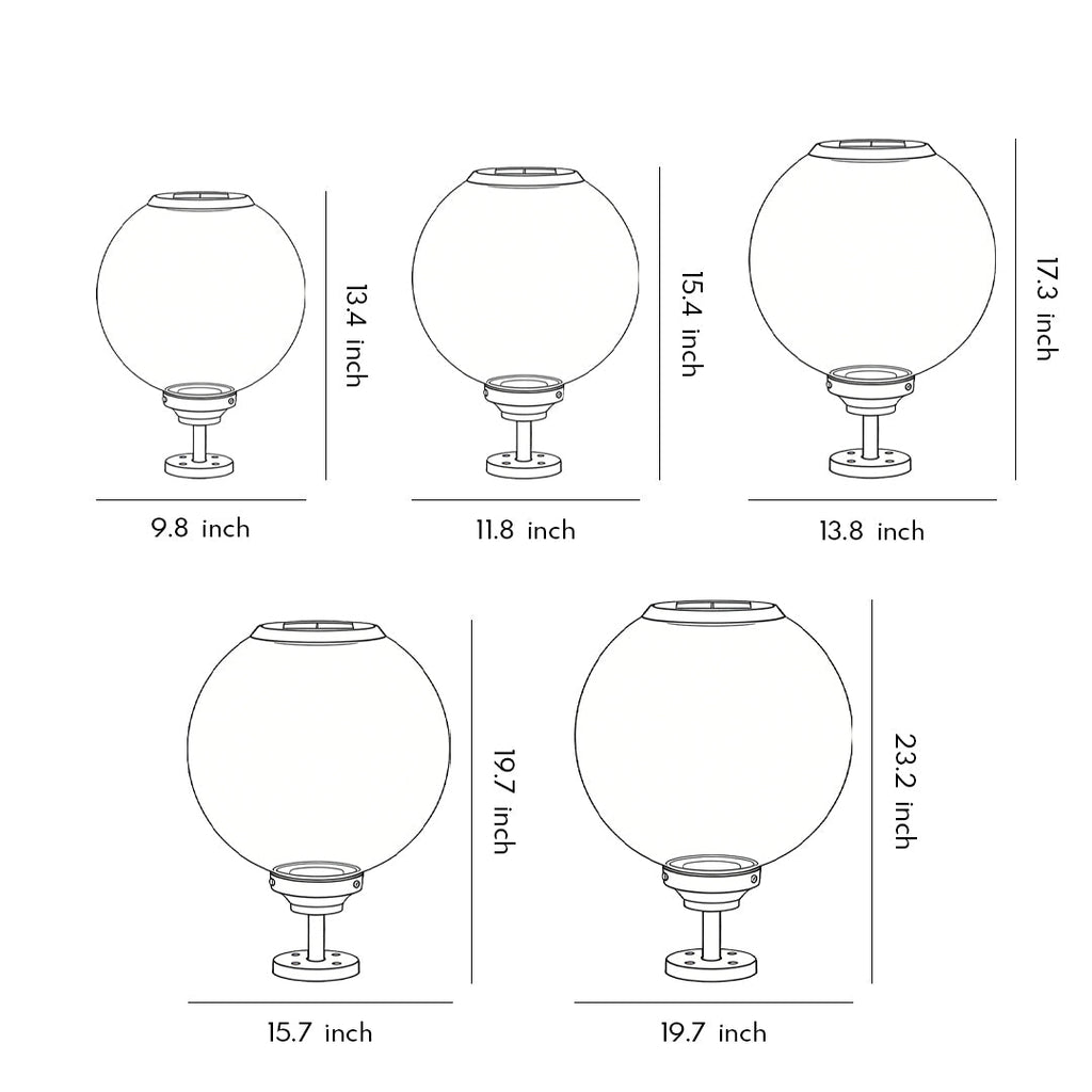 Elegant Waterproof LED Solar Spotlights for Outdoor Gate Pillars