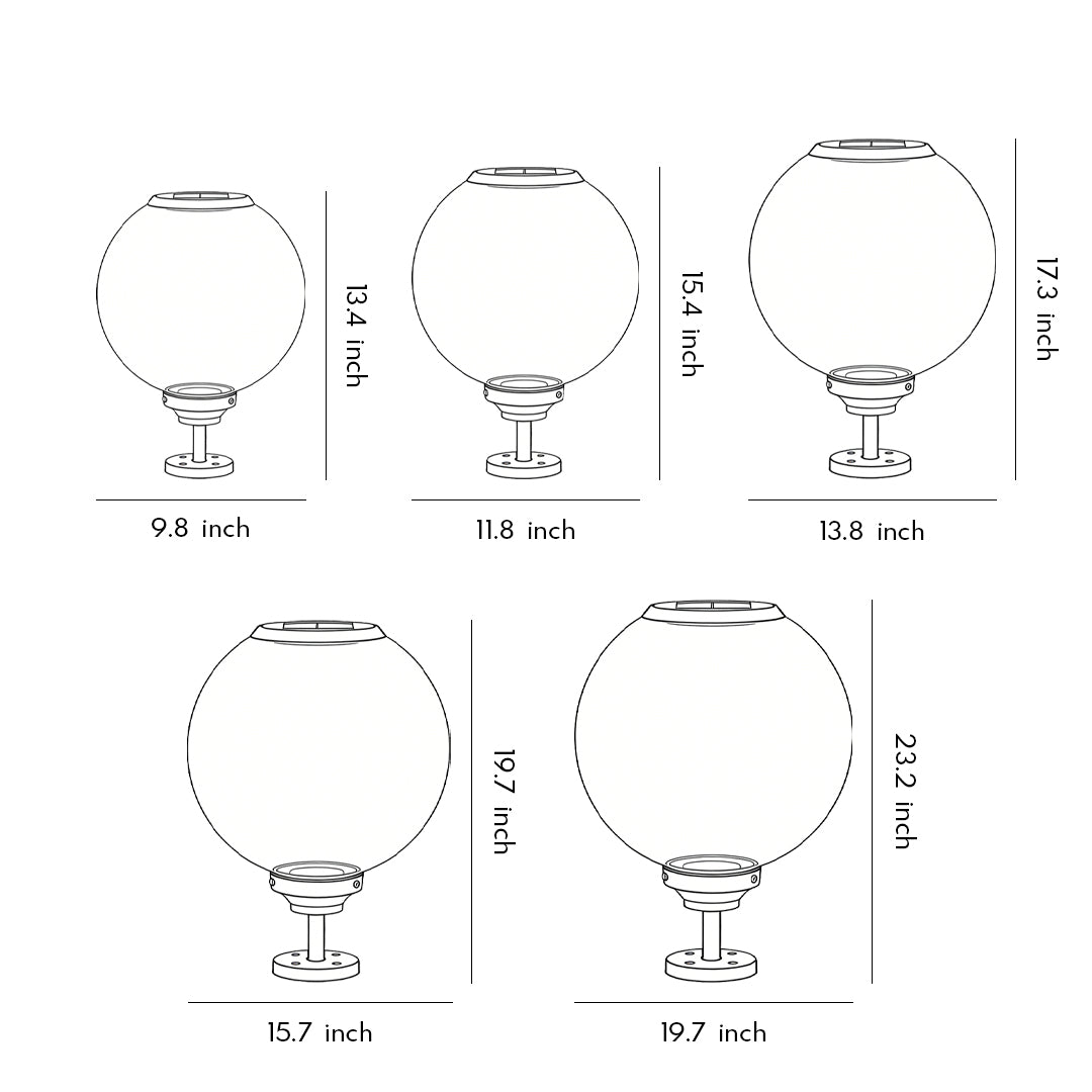 Elegant Waterproof LED Solar Spotlights for Outdoor Gate Pillars