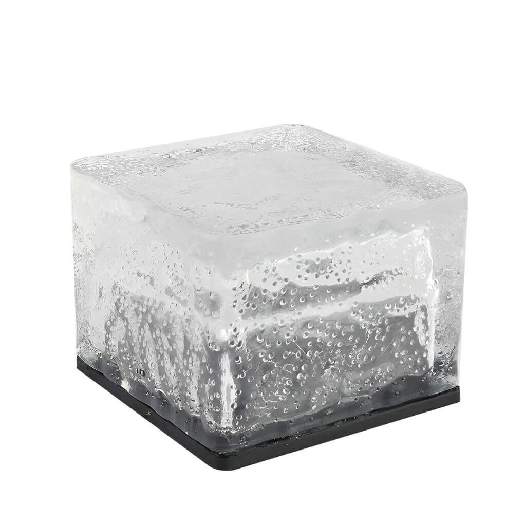 Modern Solar-Powered Outdoor Ice Cube LED Step Lights for Pathway