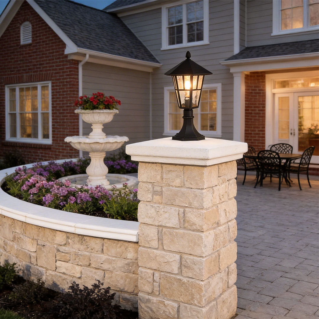 Modern Minimalist Black Outdoor Path Lighting Fixture for Gardens and Walkways
