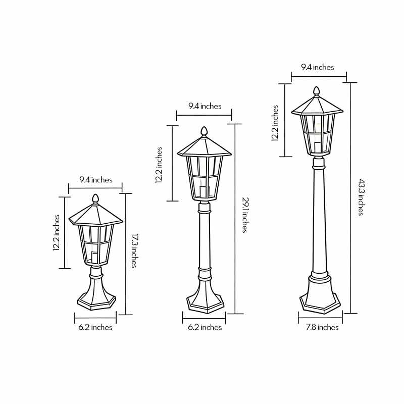 Modern Minimalist Black Outdoor Path Lighting Fixture for Gardens and Walkways