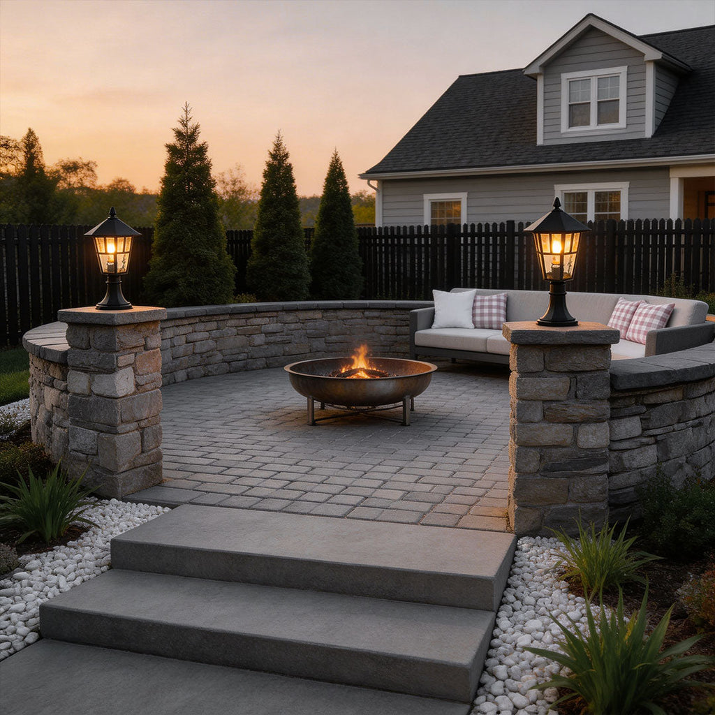 Modern Minimalist Black Outdoor Path Lighting Fixture for Gardens and Walkways