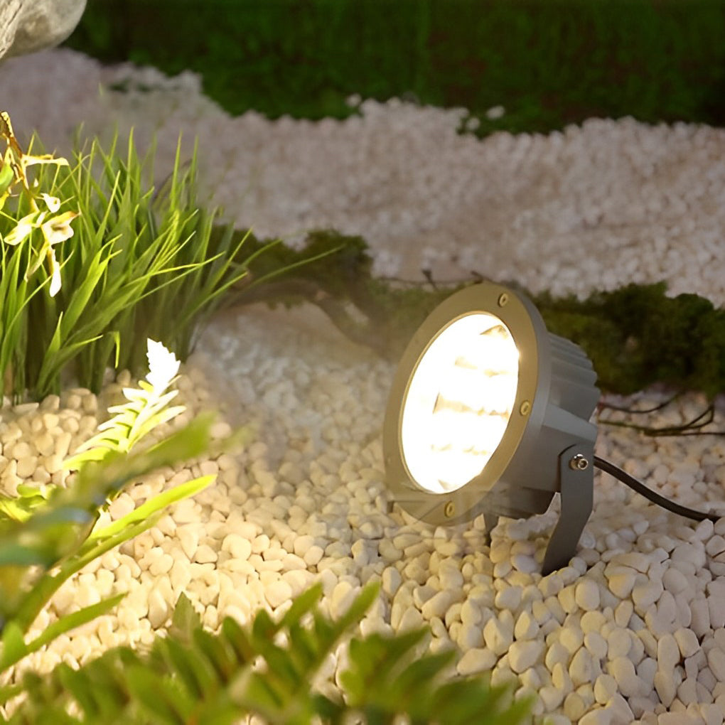 Modern Black Aluminum LED Spotlights for Energy-Efficient Garden Lighting
