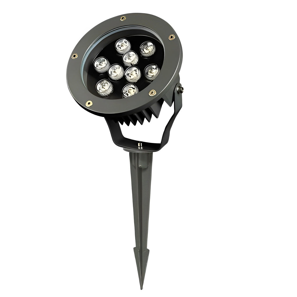 Modern Black Aluminum LED Spotlights for Energy-Efficient Garden Lighting
