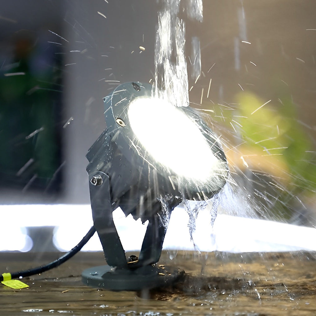 Modern Black Aluminum LED Spotlights for Energy-Efficient Garden Lighting