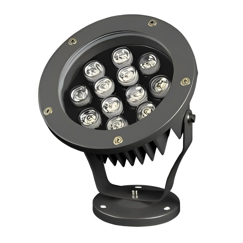 Modern Black Aluminum LED Spotlights for Energy-Efficient Garden Lighting