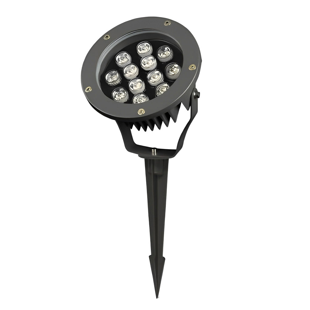 Modern Black Aluminum LED Spotlights for Energy-Efficient Garden Lighting