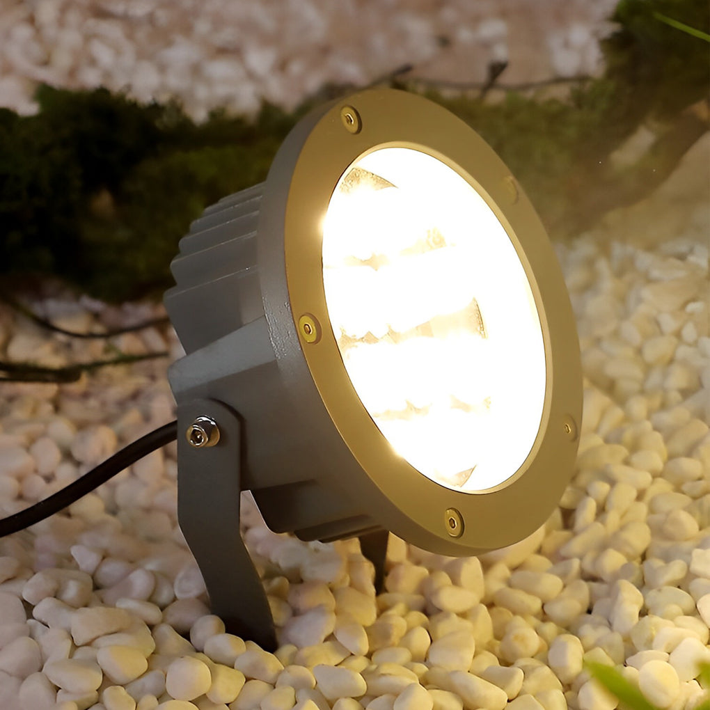 Modern Black Aluminum LED Spotlights for Energy-Efficient Garden Lighting