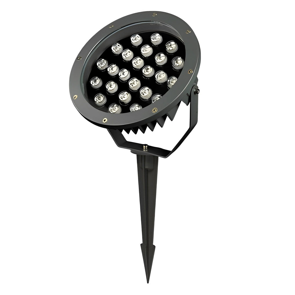 Modern Black Aluminum LED Spotlights for Energy-Efficient Garden Lighting