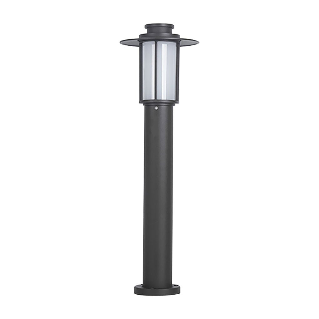 Sleek Black Metal LED Landscape Bollard Lights for Outdoor Pathways