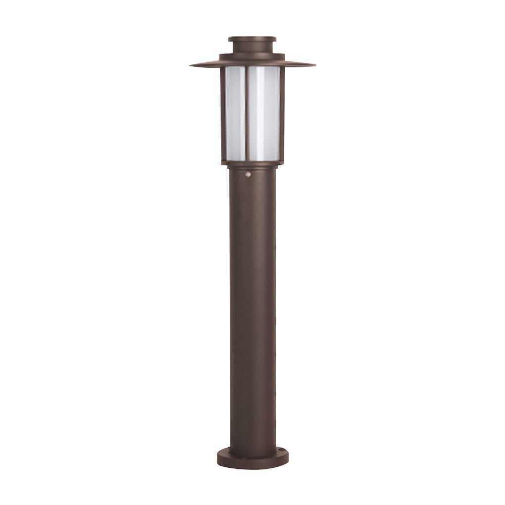 Sleek Black Metal LED Landscape Bollard Lights for Outdoor Pathways