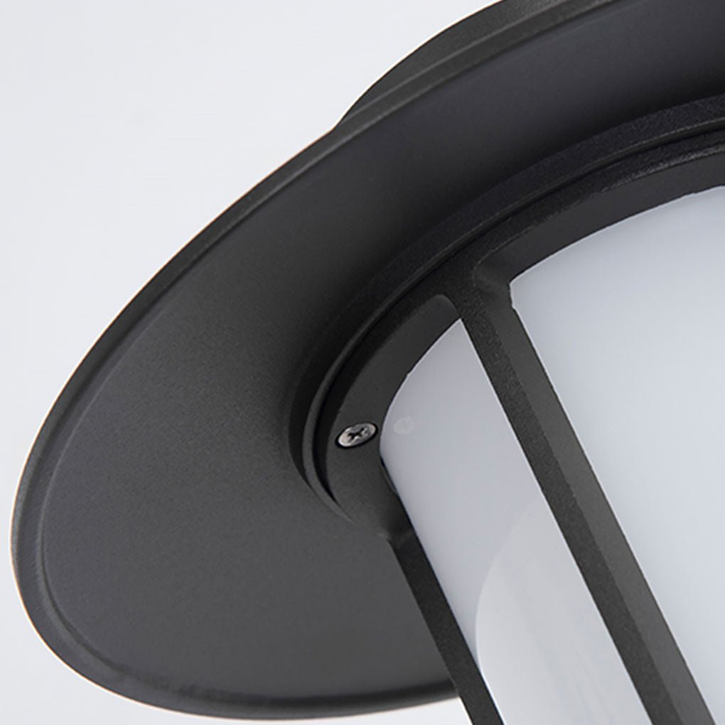 Sleek Black Metal LED Landscape Bollard Lights for Outdoor Pathways