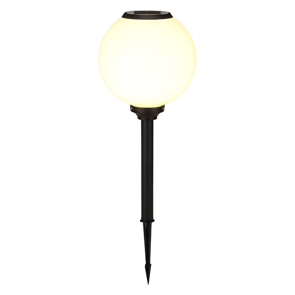 Elegant Glass Globe LED Solar Path Light for Garden and Walkways