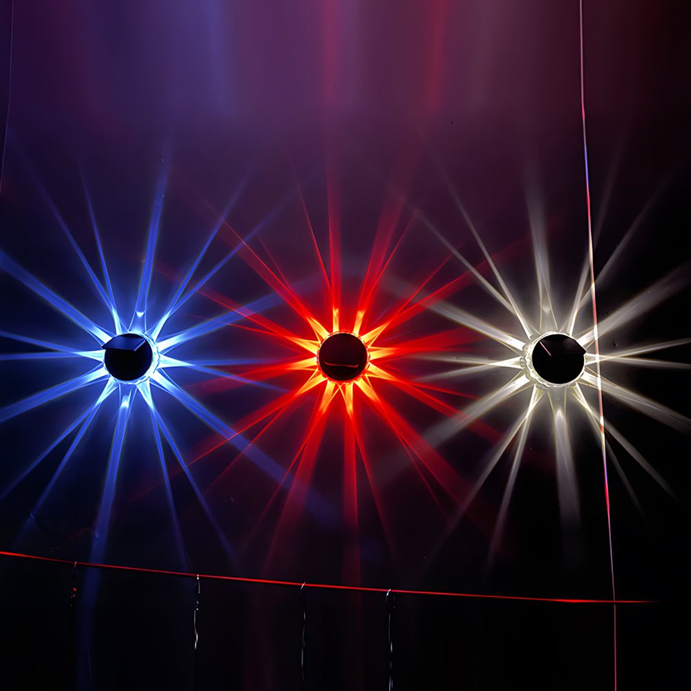 Elegant Solar-Powered Outdoor Patio Wall Lamp in Petal Design for Gardens