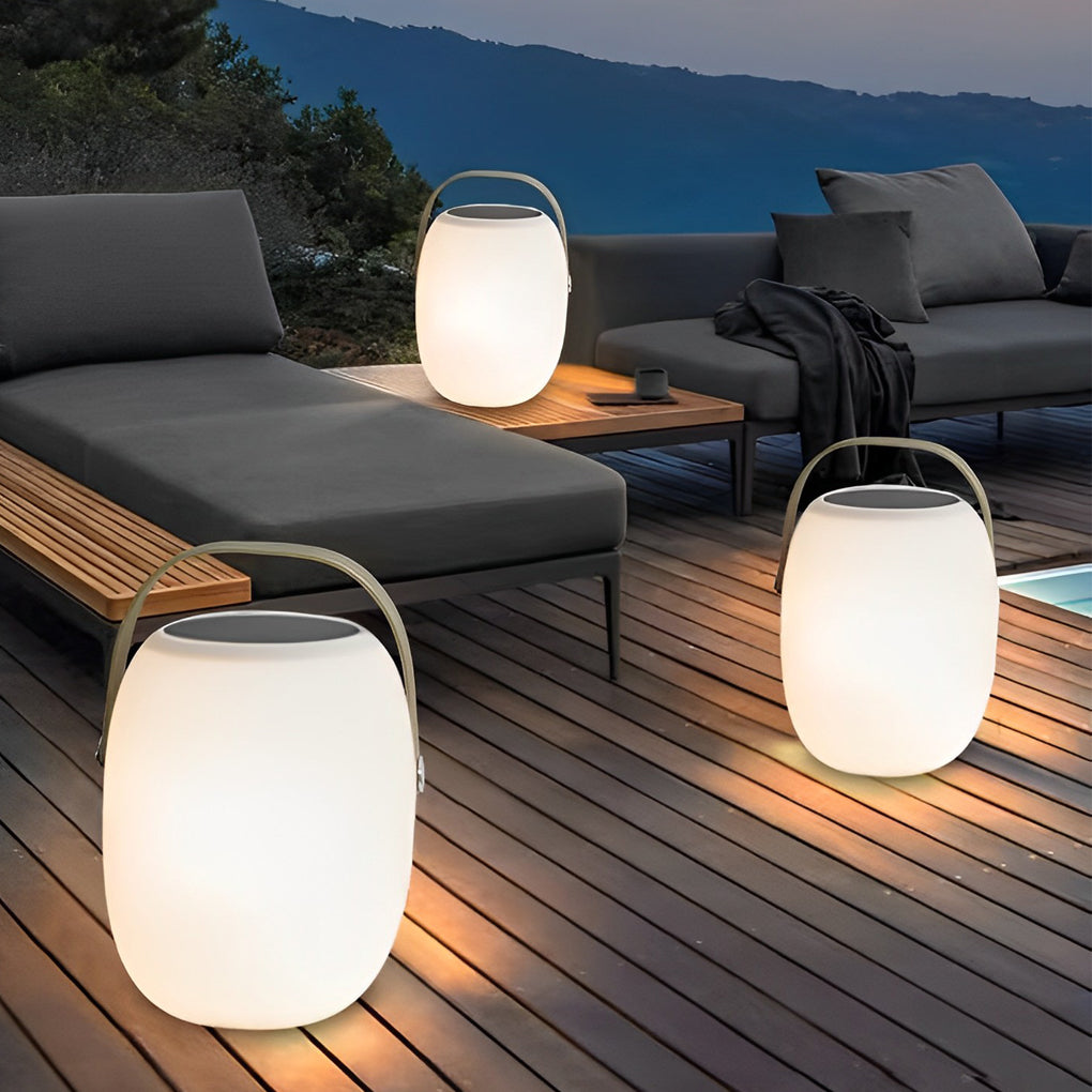 Elegant Portable Solar LED Lanterns for Outdoor Patio Garden Decor