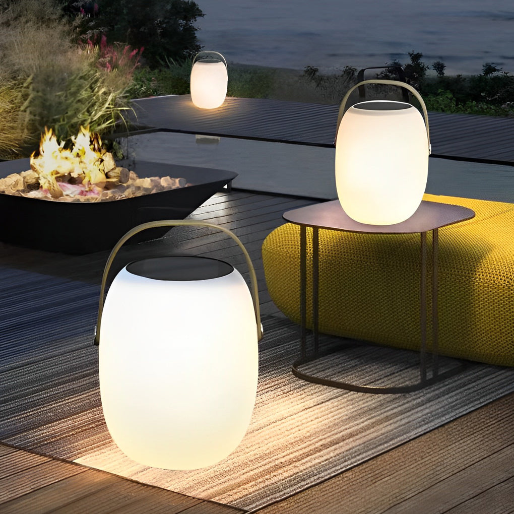 Elegant Portable Solar LED Lanterns for Outdoor Patio Garden Decor