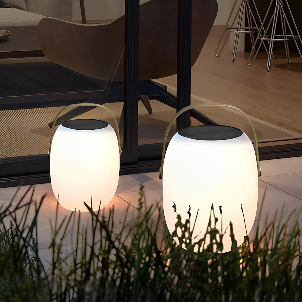 Elegant Portable Solar LED Lanterns for Outdoor Patio Garden Decor