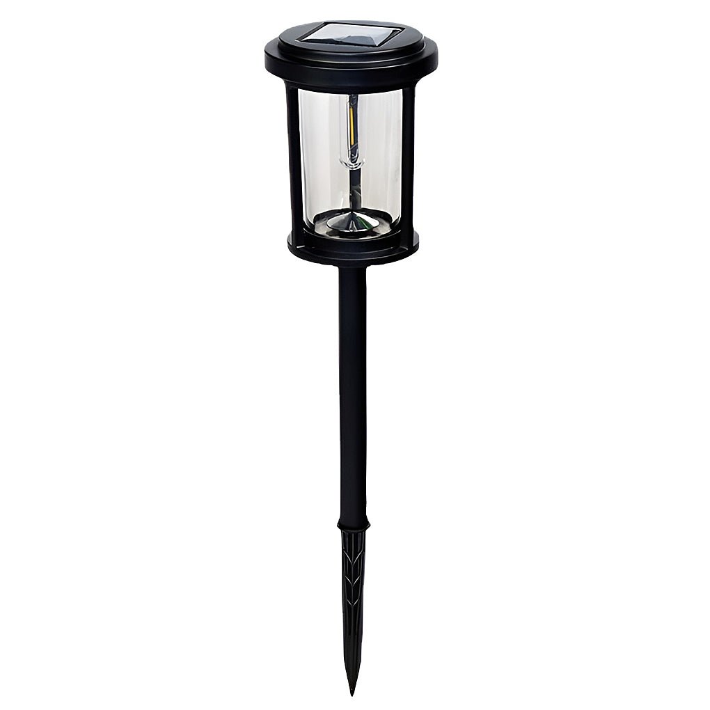 Modern White Solar LED Post Lights for Outdoor Pathway & Garden