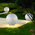 Waterproof Modern Outdoor Round Hollow Metal Sphere Light for Patios