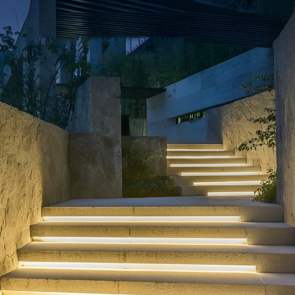 Silicone White LED Outdoor Stair Lighting Strips for Safe Navigation