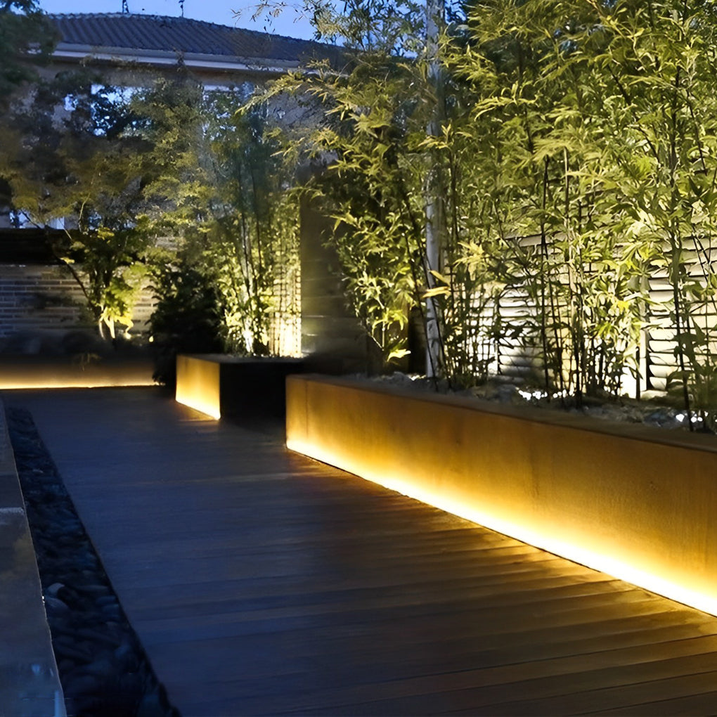 Silicone White LED Outdoor Stair Lighting Strips for Safe Navigation