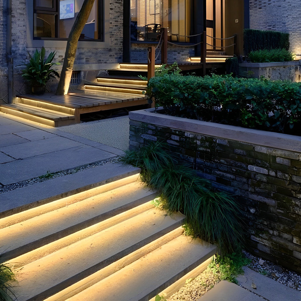 Silicone White LED Outdoor Stair Lighting Strips for Safe Navigation