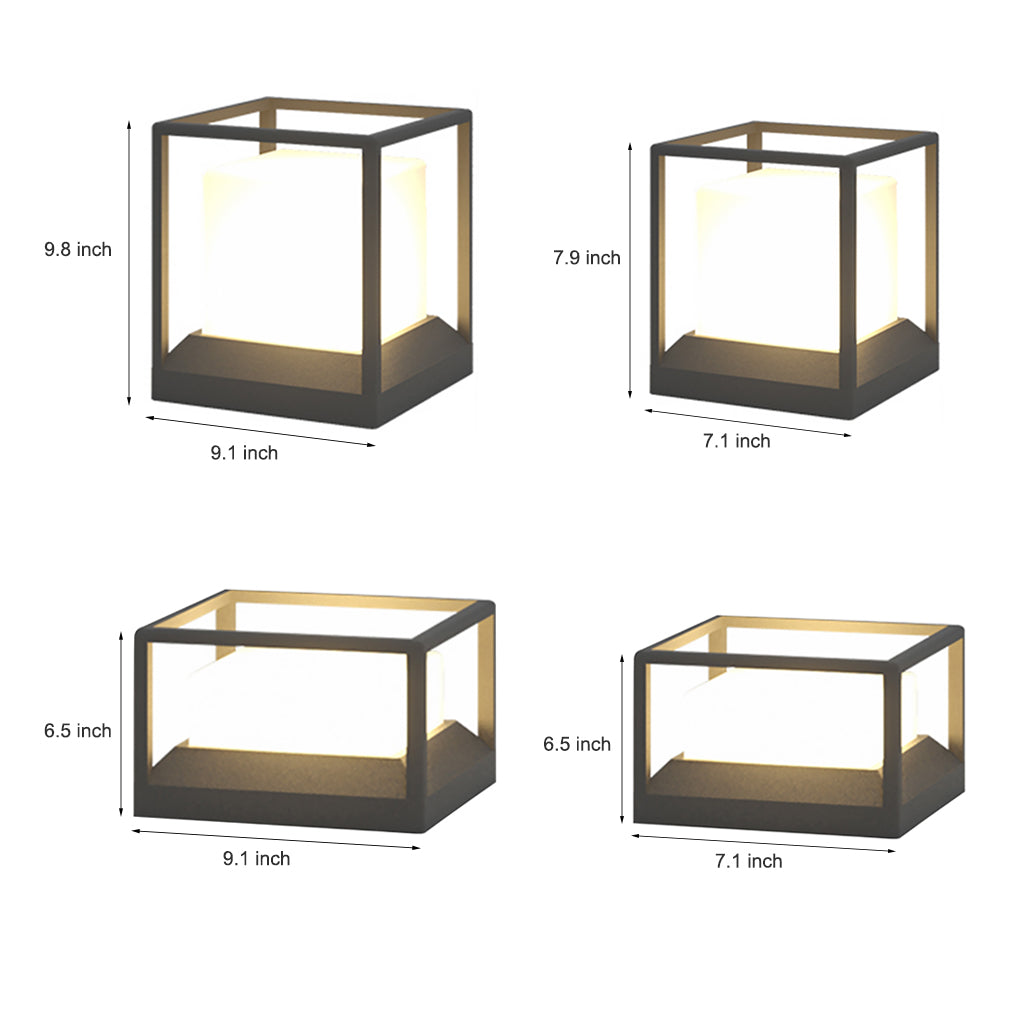 Waterproof LED Stone Pillar Lights for Outdoor Landscape Decor