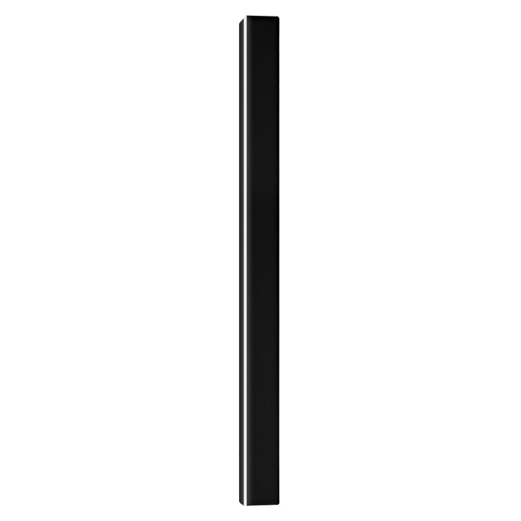 Black Linear Integrated LED Outdoor Wall Light for Contemporary Spaces