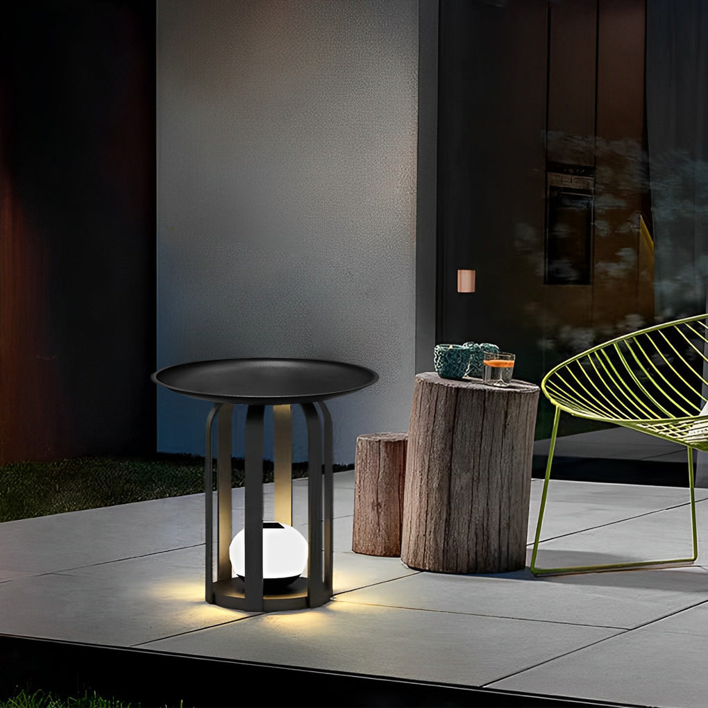 Modern Waterproof Solar Floor Lamp for Outdoor Patio & Garden Decor