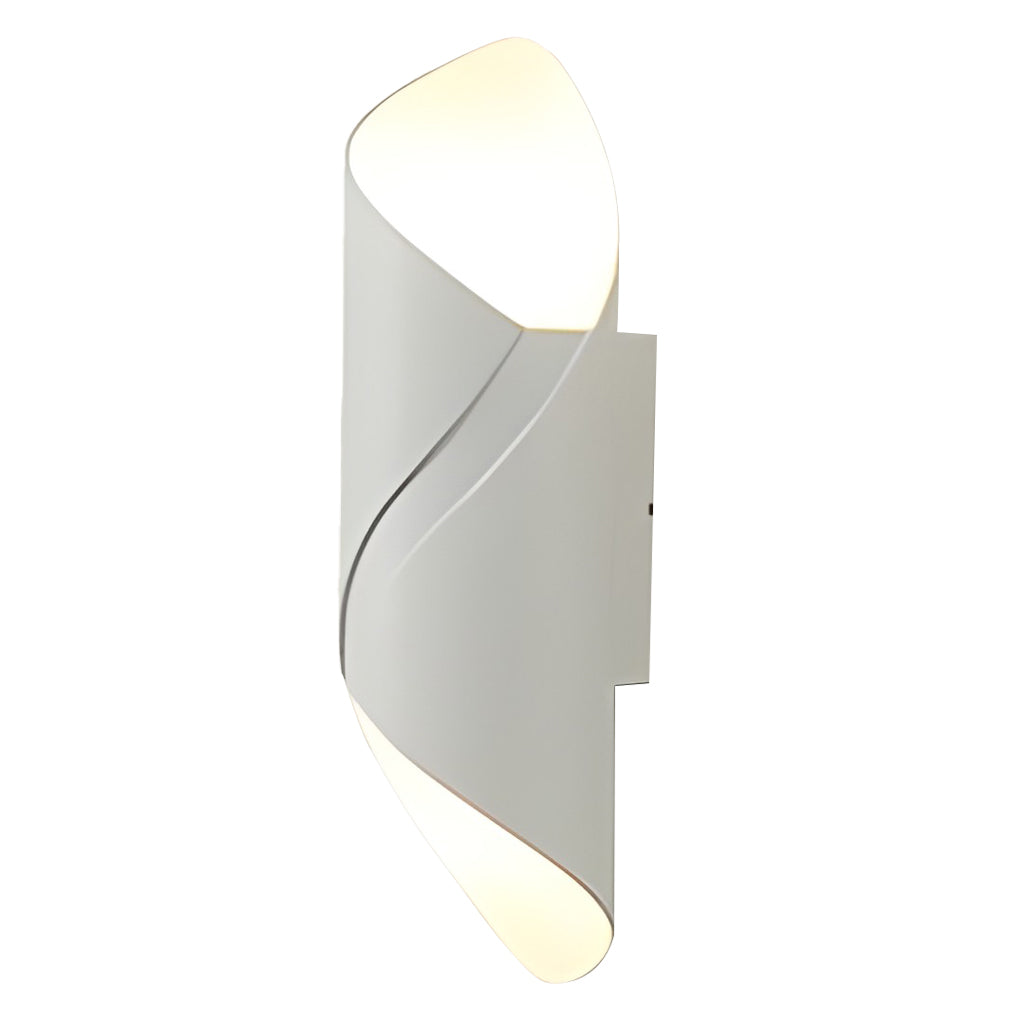 Sleek Black Waterproof LED Outdoor Up/Down Wall Light Fixture for Patio