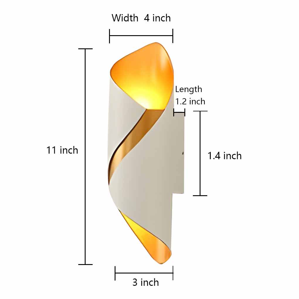 Sleek Black Waterproof LED Outdoor Up/Down Wall Light Fixture for Patio