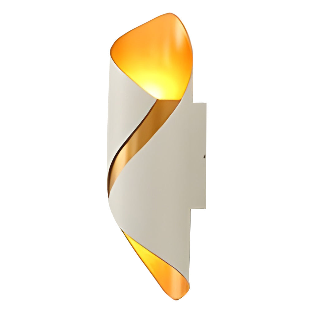 Sleek Black Waterproof LED Outdoor Up/Down Wall Light Fixture for Patio