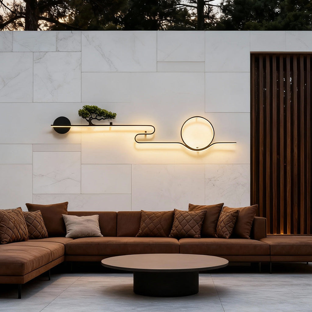 Vintage Copper Waterproof LED Wall Sconce for Outdoor Tree Lighting