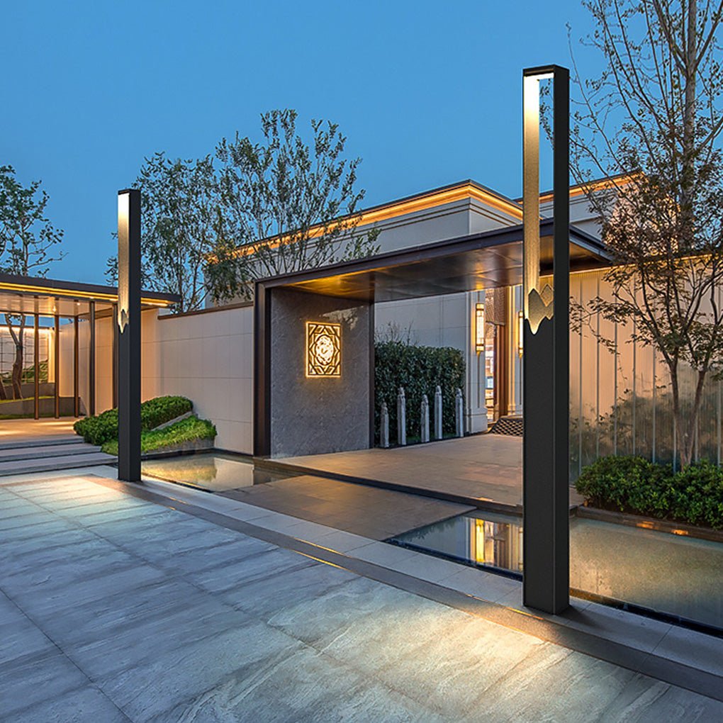 Elegant Waterproof Hollow Solar Lawn Lamp for Pathway & Landscape