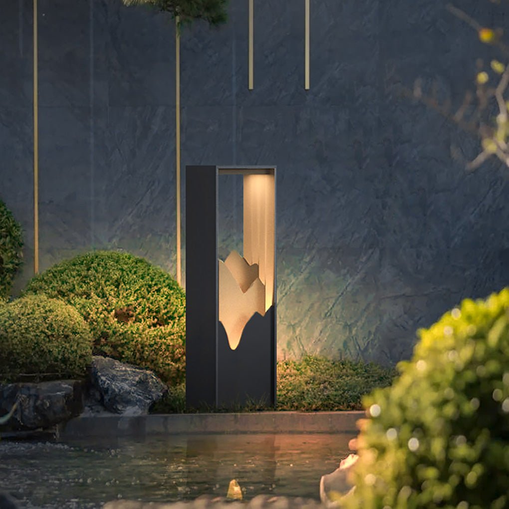 Elegant Waterproof Hollow Solar Lawn Lamp for Pathway & Landscape