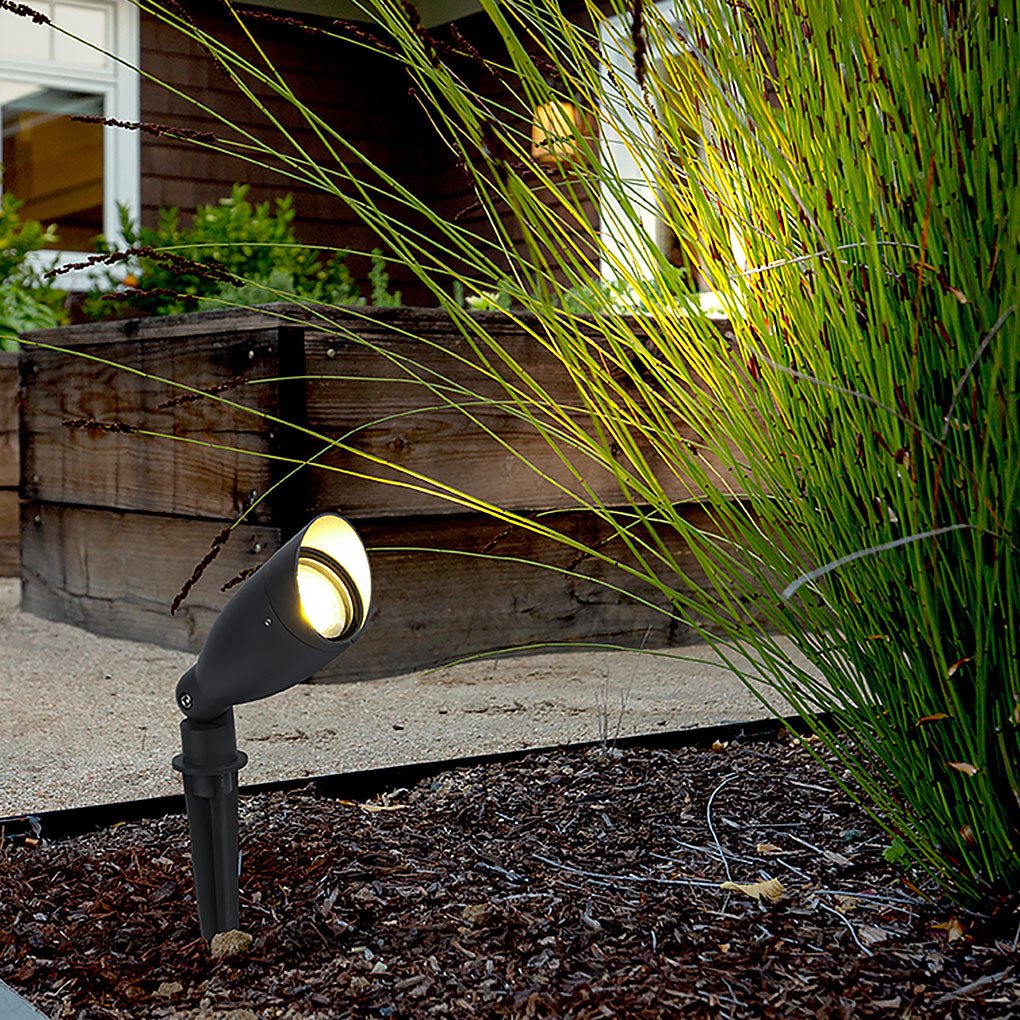 Waterproof LED Landscape Spotlights for Courtyard Tree Lighting – Black