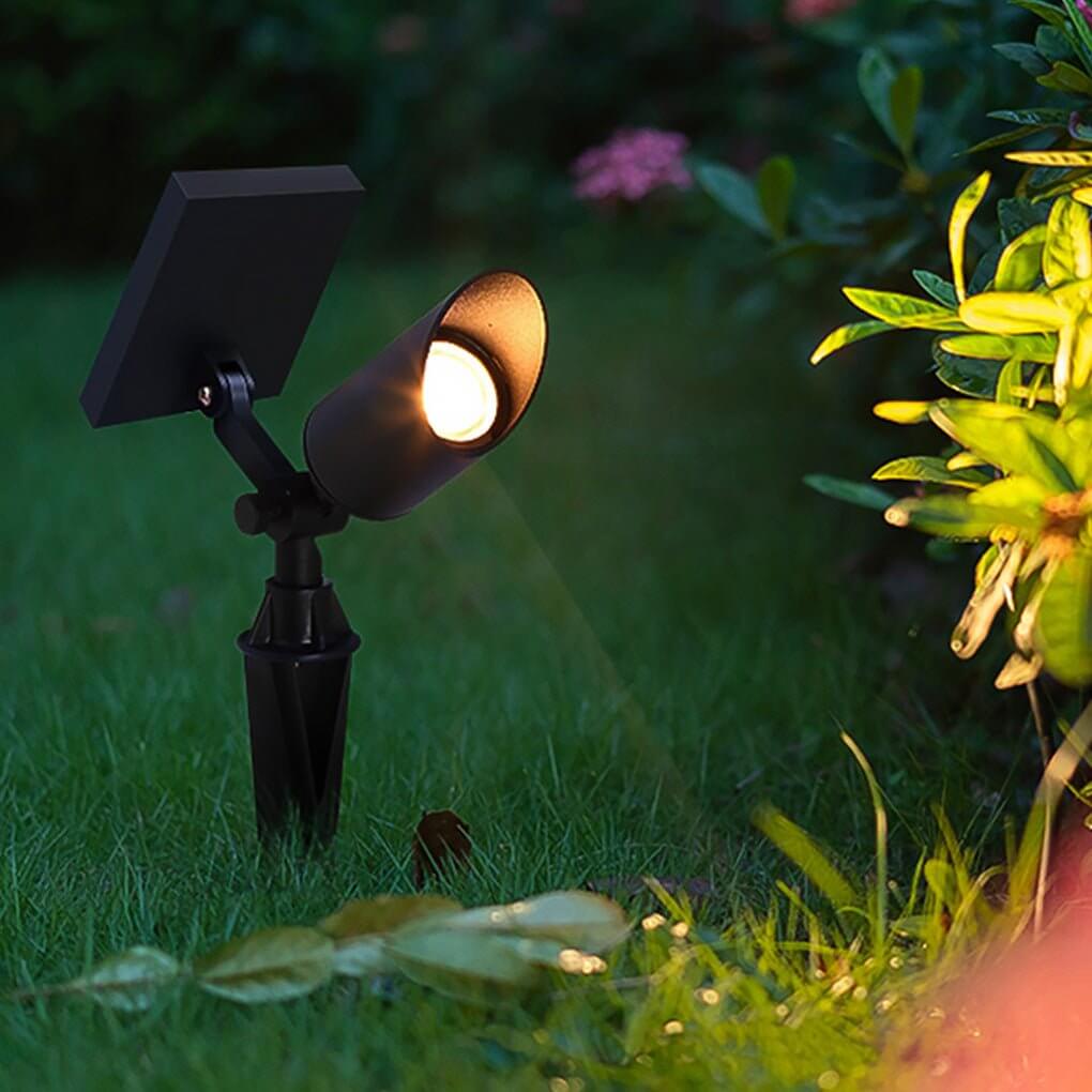 Modern Solar-Powered LED Landscape Spotlight for Outdoor Tree Lighting