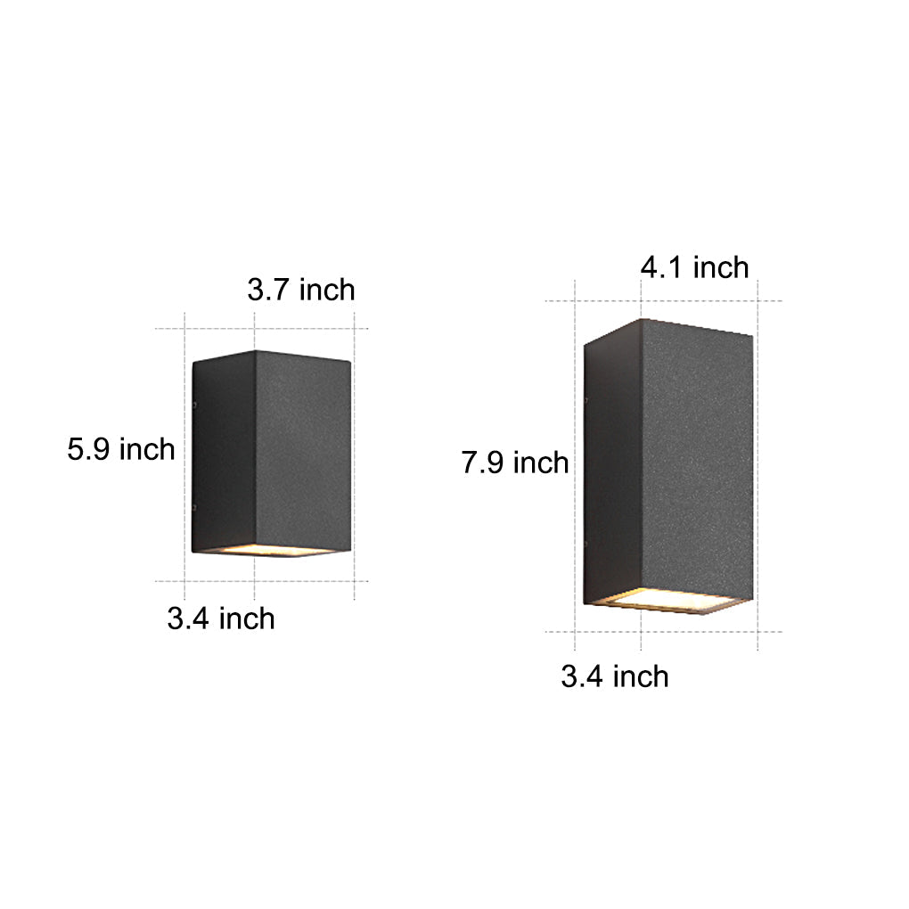 Modern Waterproof LED Wall Lights for Outdoor Courtyard Lighting