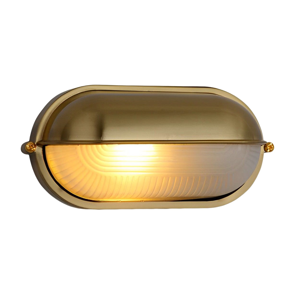 Vintage Black Waterproof Oval Bulkhead Light Fixture for Outdoor Spaces