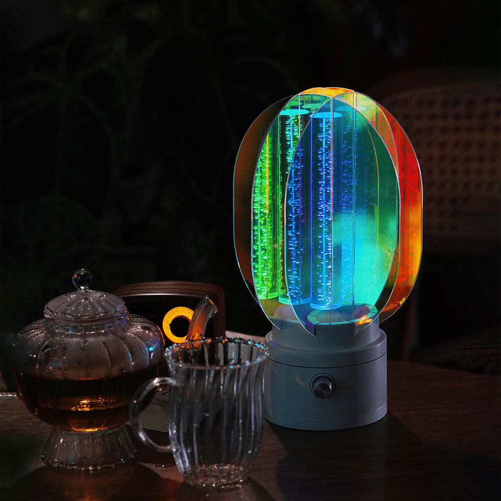 Vibrant Aluminum LED Table Lamps - Artistic Design for Modern Rooms