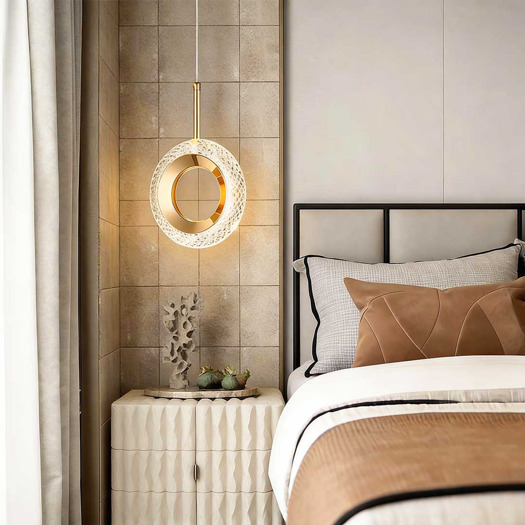 Sleek Black Metal LED Pendant Light Fixture for Modern Living Spaces