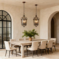 Antique Bronze Italian Pendant Ceiling Light for Elegant Dining Spaces