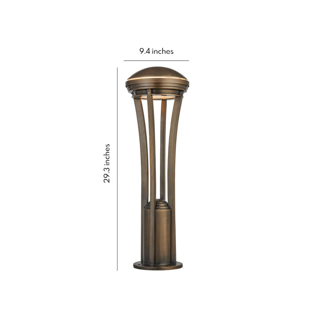 Antique Copper Outdoor Waterproof Path Light Stake for Garden Walkways