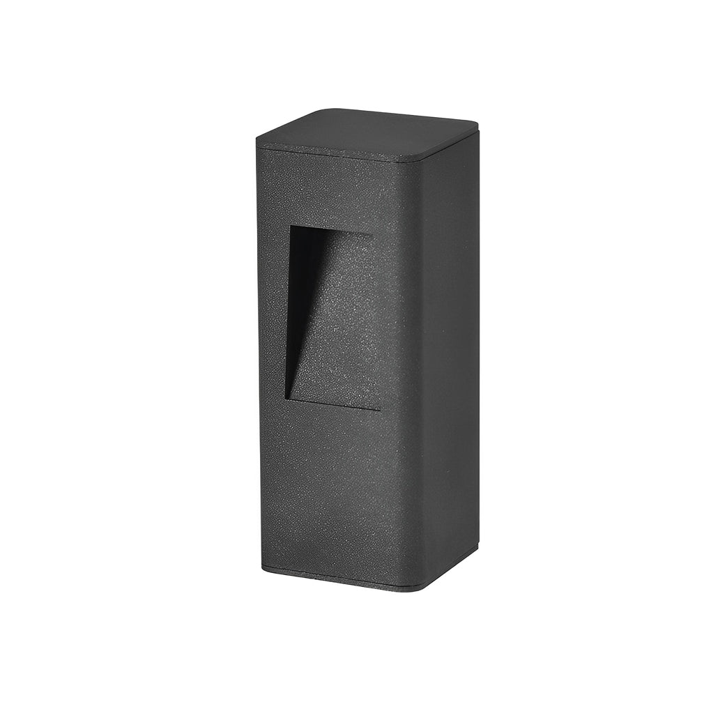 Modern Black Aluminum Alloy Pathway Bollard Lights for Outdoor Use